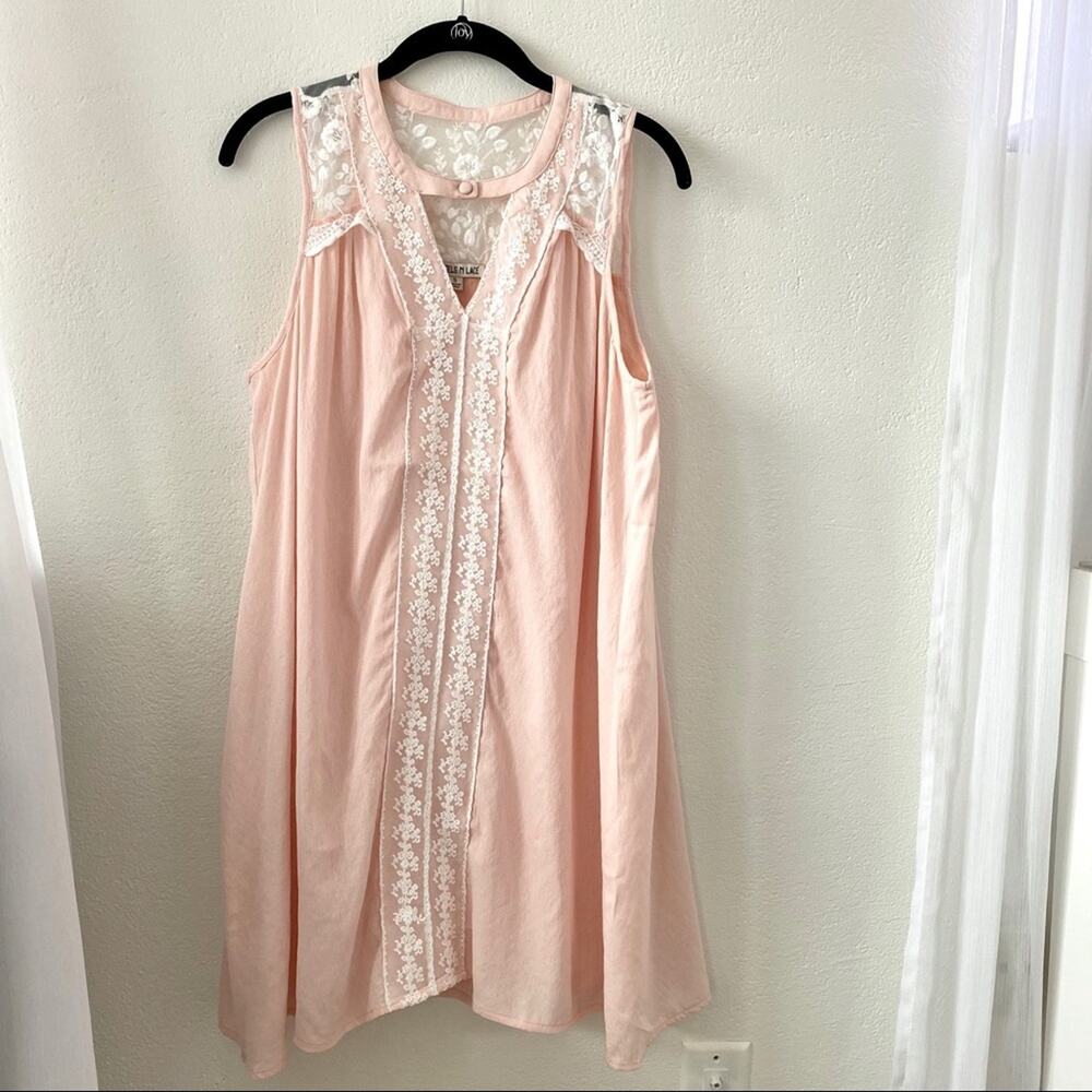 Tassels N Lace Lace Trim Sleeveless Dress Size Small